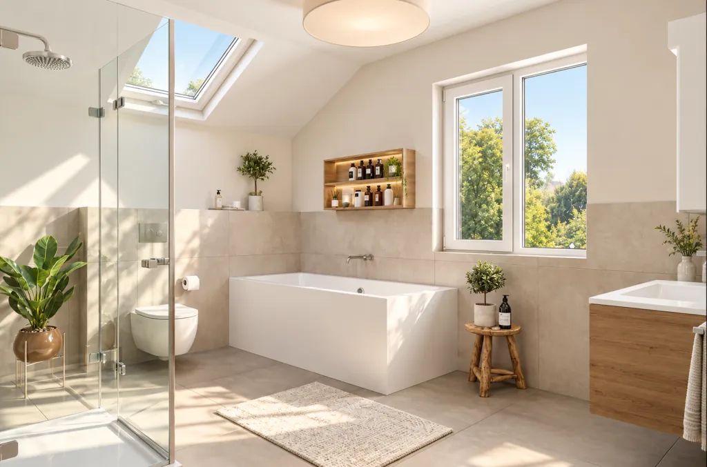 Badezimmer Musterhaus