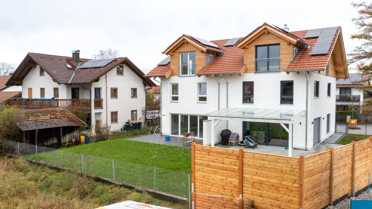bauunternehmen erhard doppelhaus mit garten