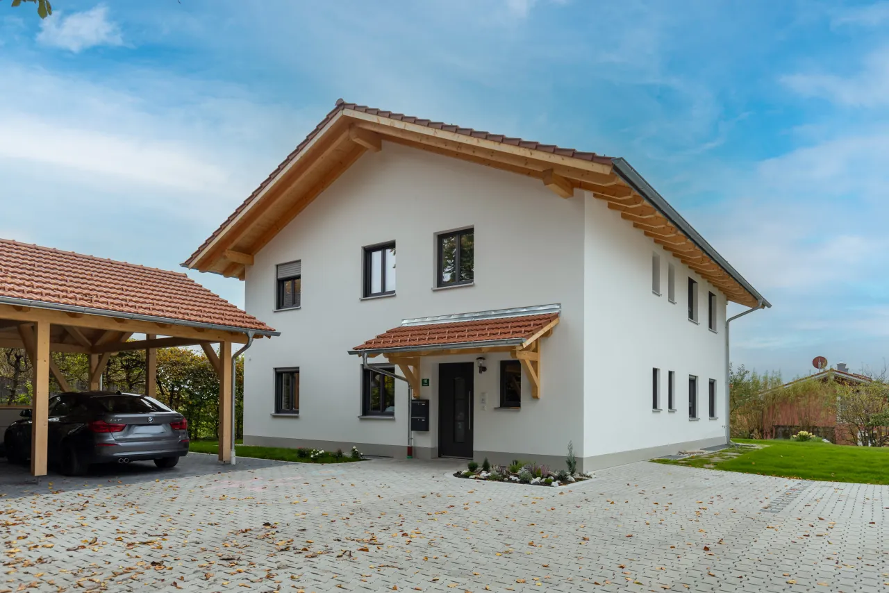 bauunternehmen erhard murnau zweifamilienhaus haustuer