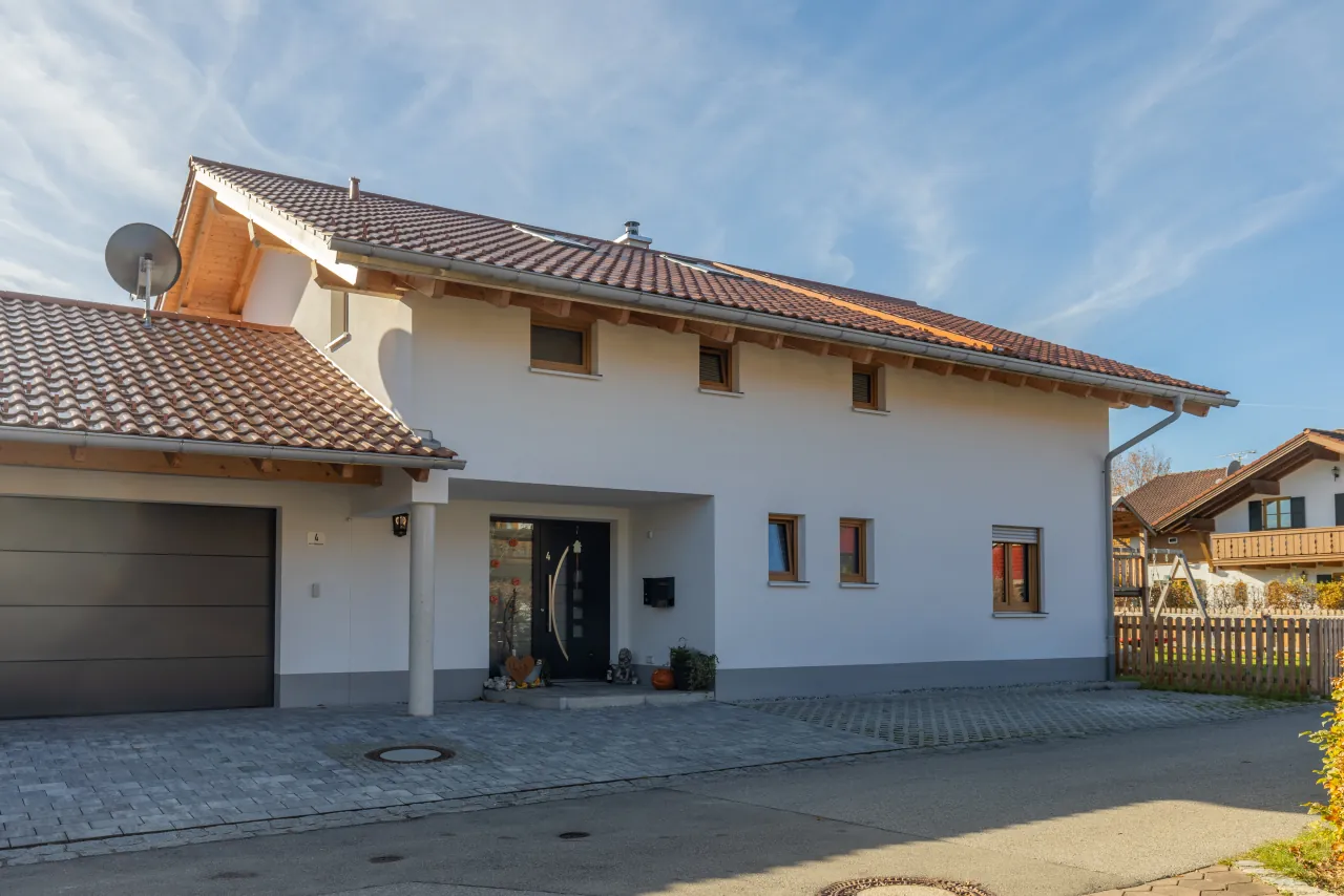 bauunternehmen erhard rottenbuch einfamilienhaus eingangsbereich