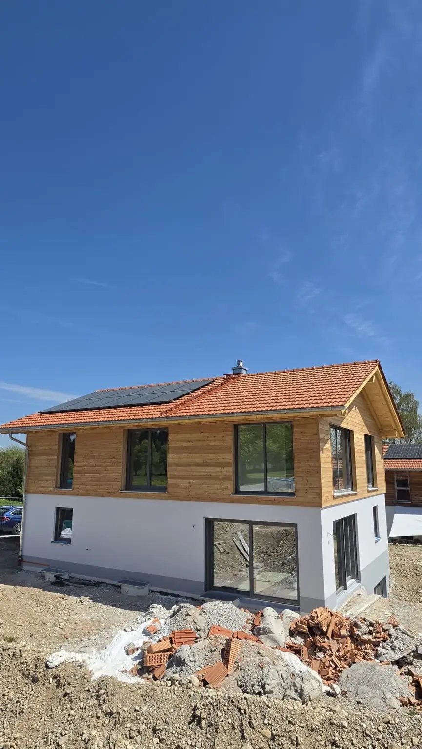 erhard bau einfamilienhaus holzverschalung