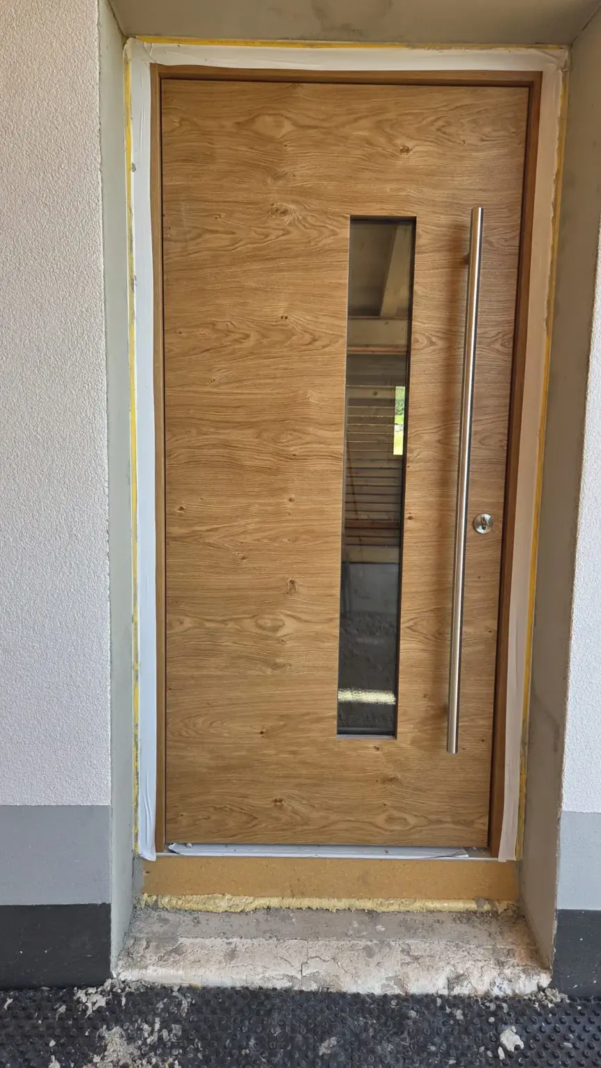 erhard bau haustu╠êr holz